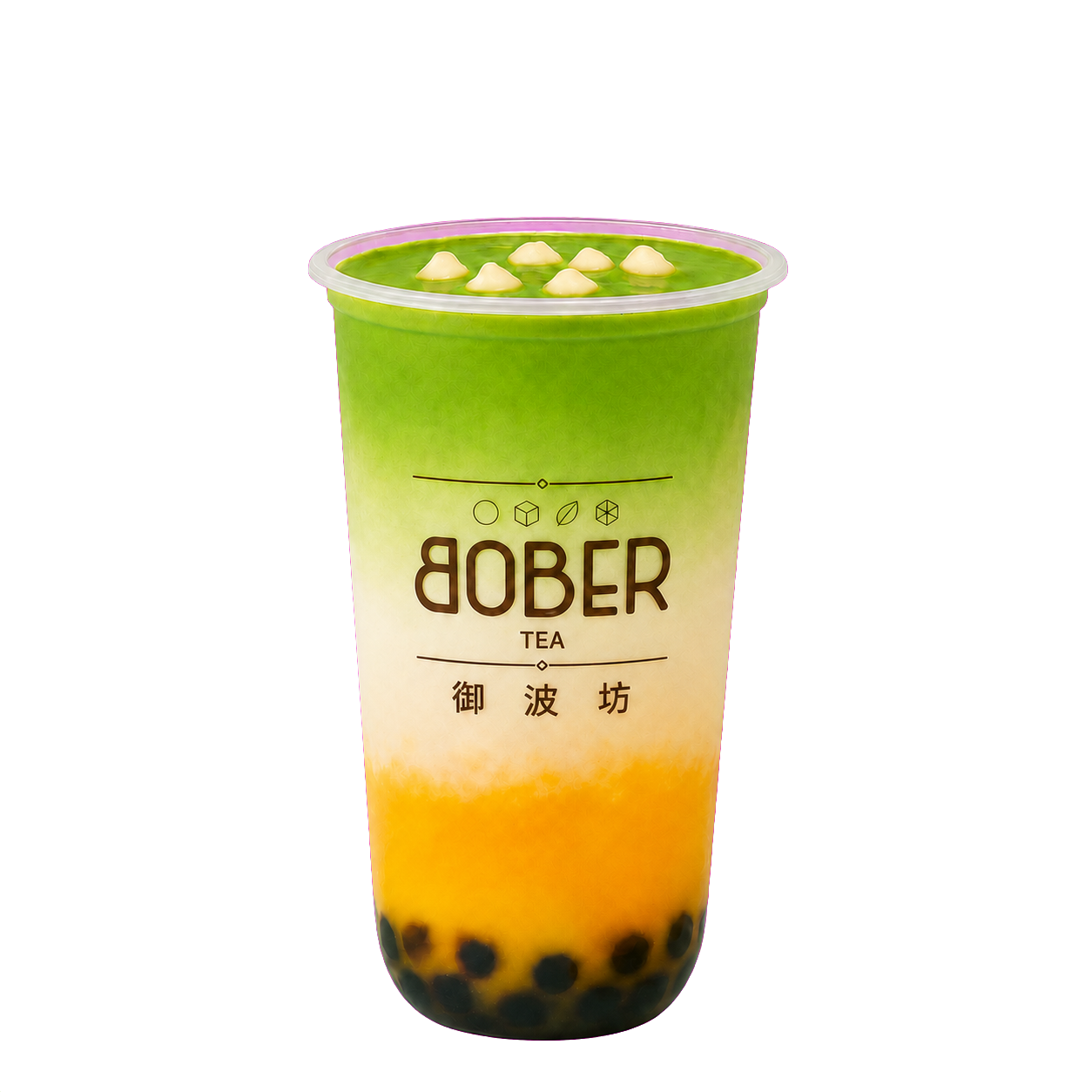 Bober Tea Mango Matcha Latte