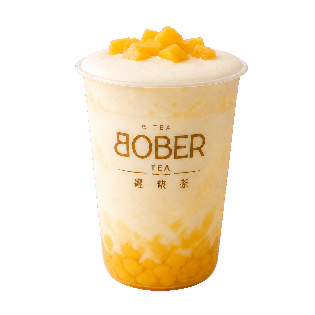 Osaka Mango Silk in its original Bober Tea cup