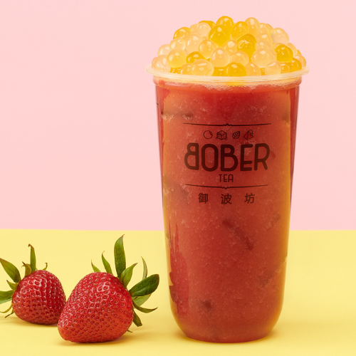 Bober Tea Supreme Strawberry Green Tea